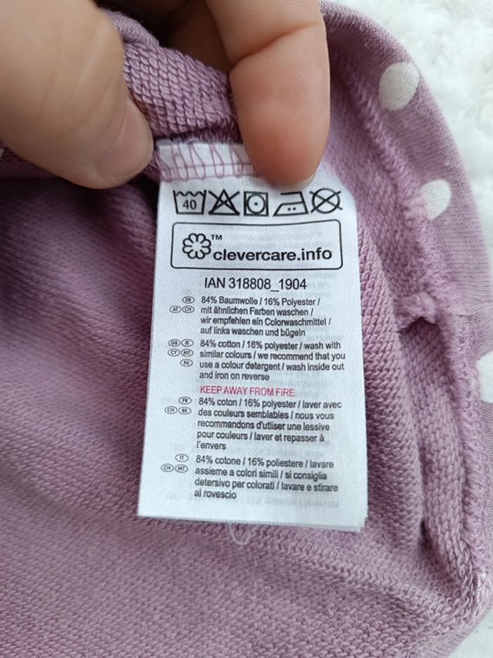 🔸Robe Parme à pois Bambi Disney Baby - 6 12 mois🔸 - photo numéro 6