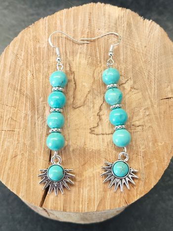 Boucles d'oreilles turquoise