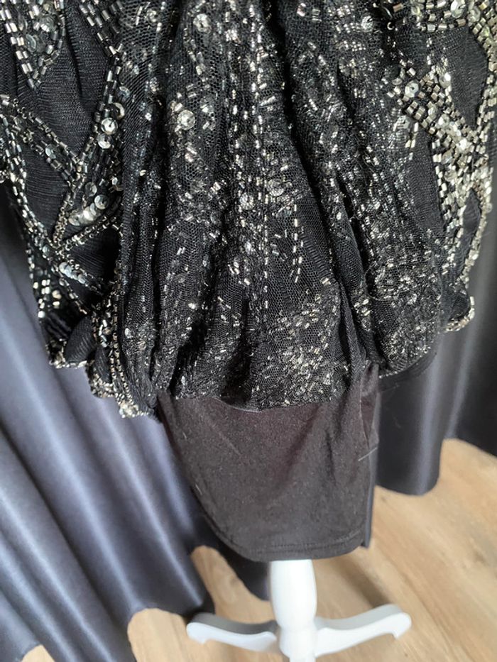 Robe à sequin noire et argentée Mango - photo numéro 11