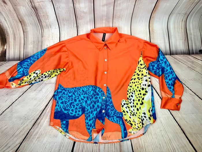 Chemise femme fluide et satinée léopard boutique italienne - photo numéro 5
