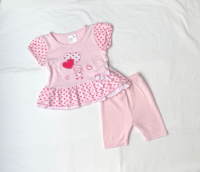 Ensemble t-shirt + legging court The Cute babys 3-6 mois