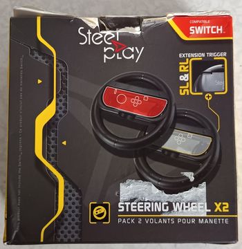 Pack de 2 volants Neuves pour manette Steelplay pour Nintendo Switch