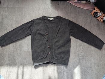 Gilet chic gris garçon 4 ans NEUF