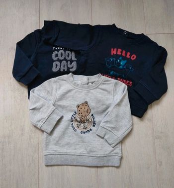 Lot de 3 sweats Kiabi 12 mois
