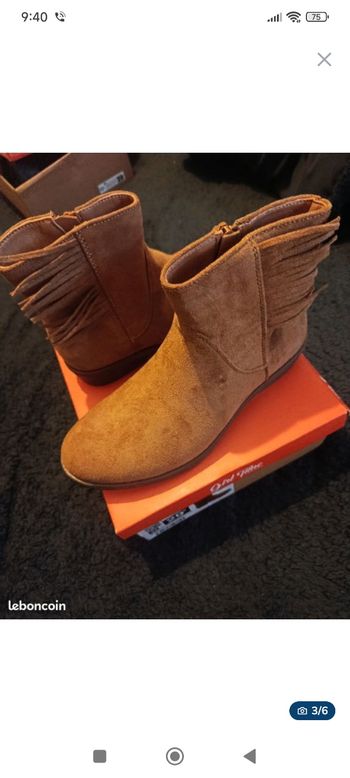 Boots fille taille  34 neuf