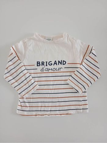 Teeshirt manche longue tape à l’œil 24 mois