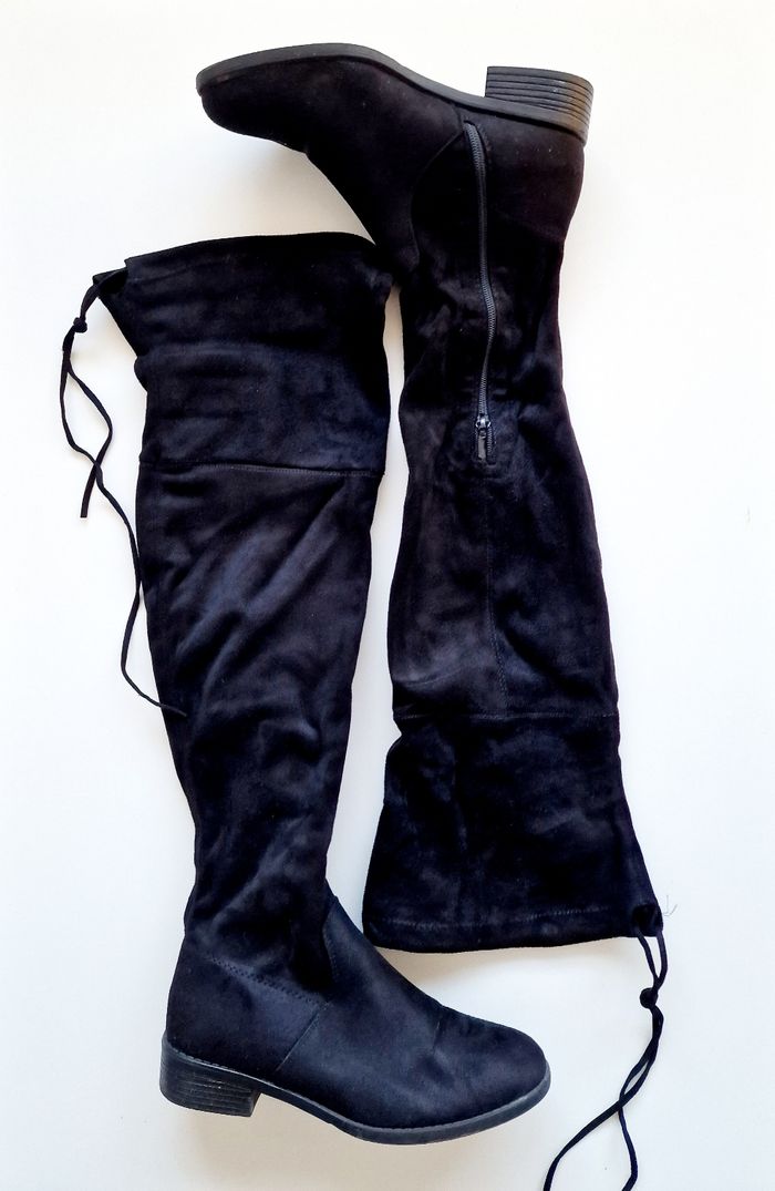 Lily Shoes - Cuissardes, talon plat - Noir - 38