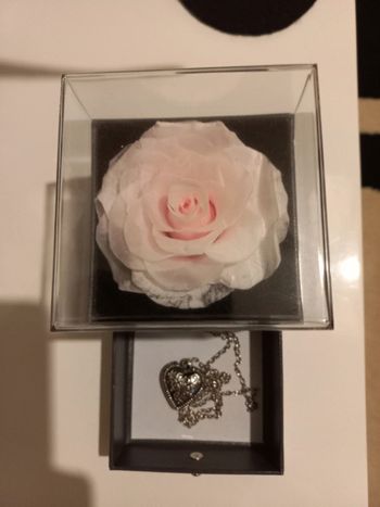 Collier cœur + boîte à bijou