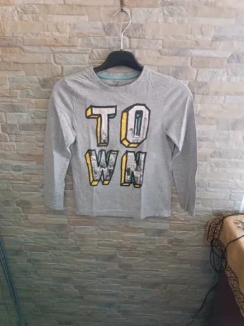 T-shirt gris Town Kiabi 10A
