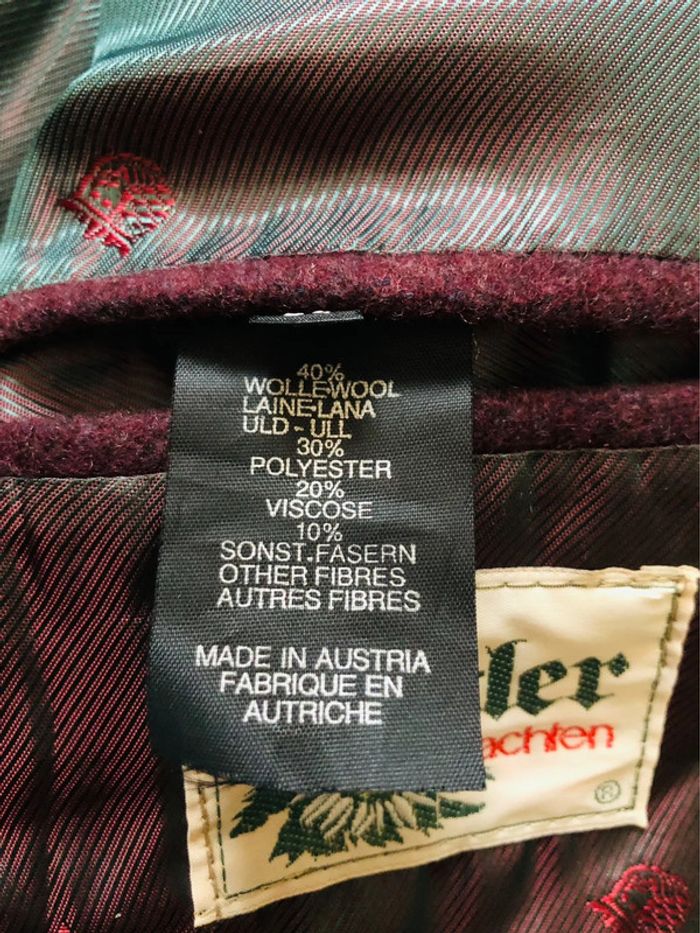 🇦🇹Blazer vintage autrichien en laine Distler wool tyrolean trachten blazer🇦🇹 - photo numéro 12