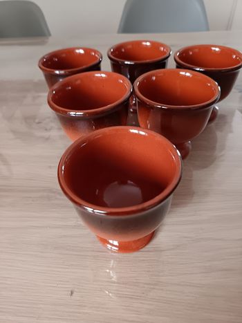 Lot de 6 tasses à café ou coupelles
