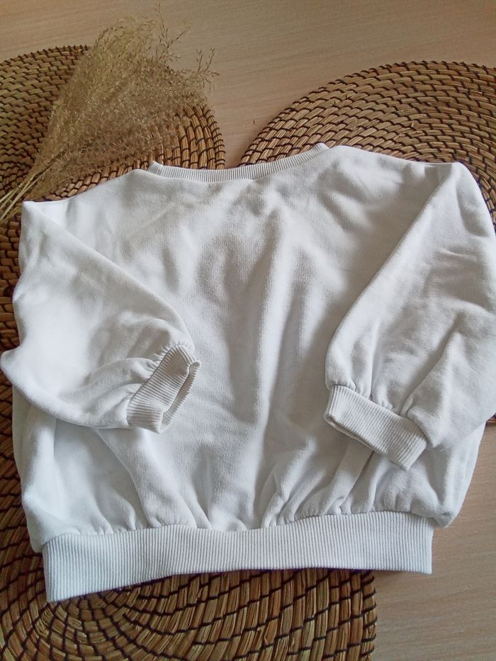 Sweat blanc forme ample avec impression en relief Orchestra taille 23 mois - photo numéro 6