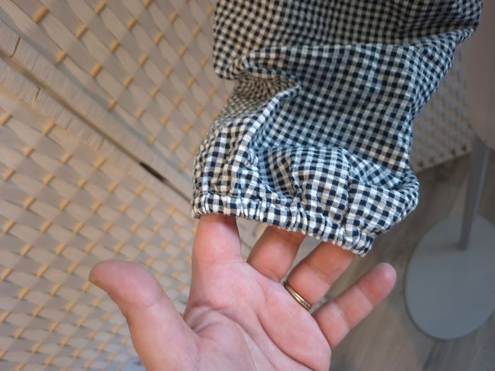 🖤 joli top Gingham à manches bouffantes BZB femme TL / 40 🖤 - photo numéro 5