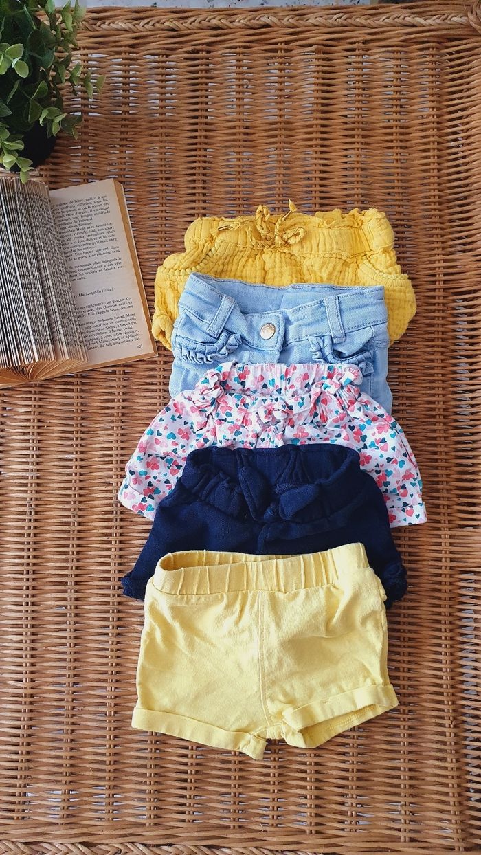Shorts 3 mois fille très bon état