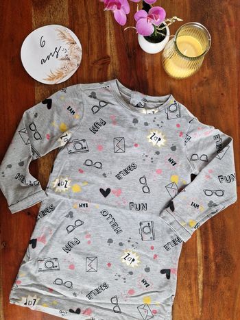 Robe fine motifs BD streetwear 6 ans Vertbaudet