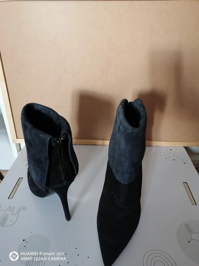 Bottines cuir à talons taille 39 - photo numéro 2