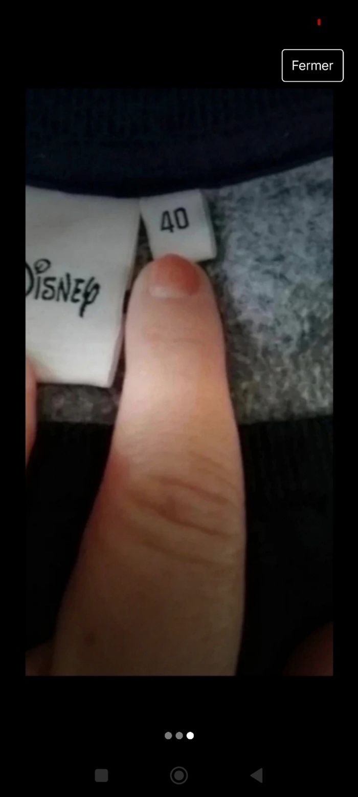 Pull marine manches longues doublé polaire Disney Minnie taille 38 neuf 8€ - photo numéro 3