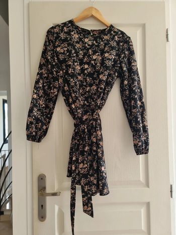 Robe fleurie manche longue