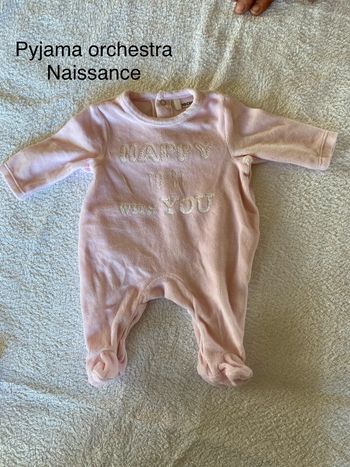 Naissance pyjama velours orchestra