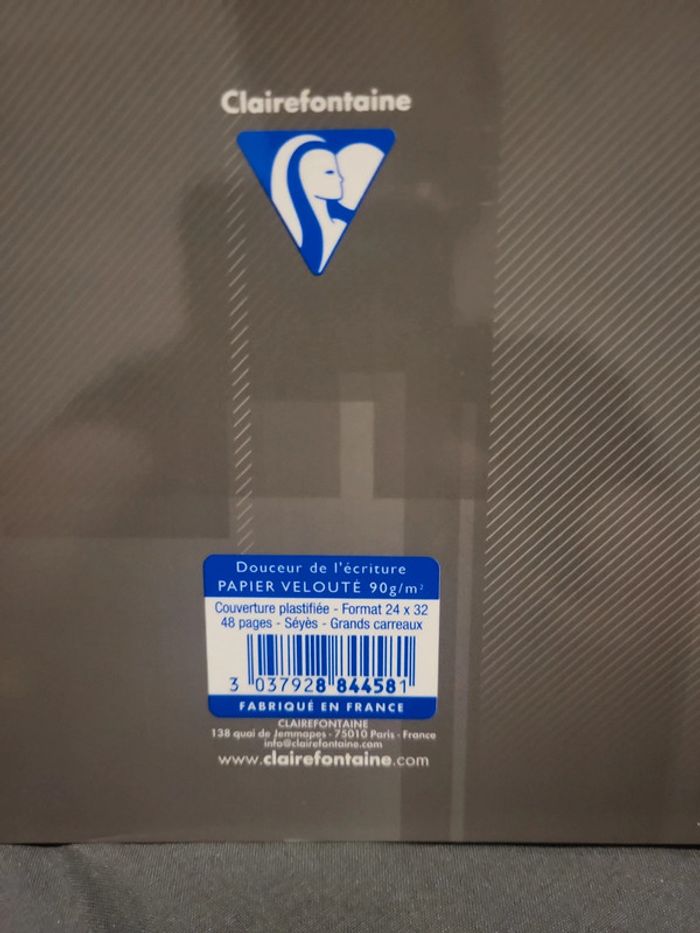 Lot 2 cahier 24x32 48 pages clairefontaine - photo numéro 3