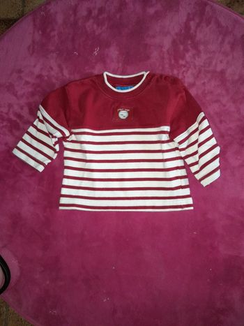 Bout chou sweatshirt marin Petit poisson rouge taille 6 mois