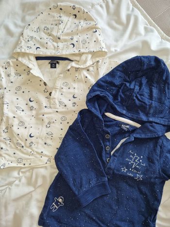 Lot de 2 pull à capuche