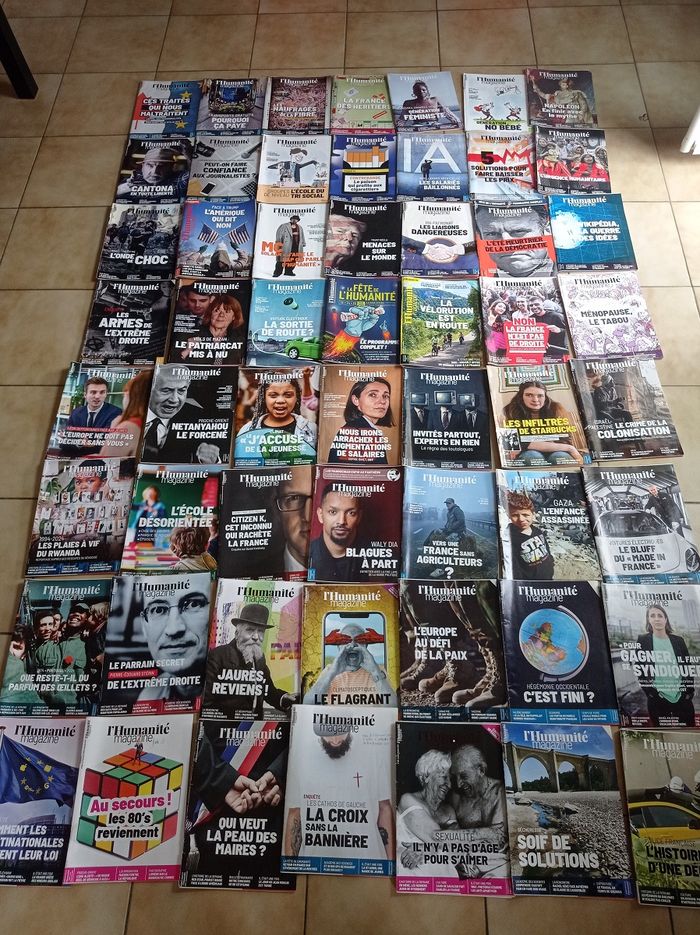 Lot de 56 magazines "L'Humanité"