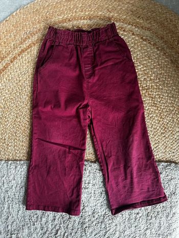 Pantalon large bordeaux catimini