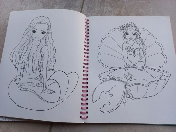 Livre de coloriage Fantasy modal mermaid - photo numéro 4
