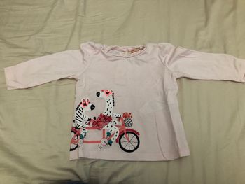 Tee shirt manches longues dpam 9 mois