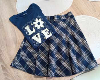 Ensemble jupe bleu foncé 