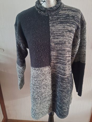 Pull long gris