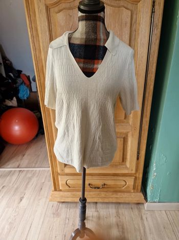 Pull manches courtes façon polo taille s marks and spencer