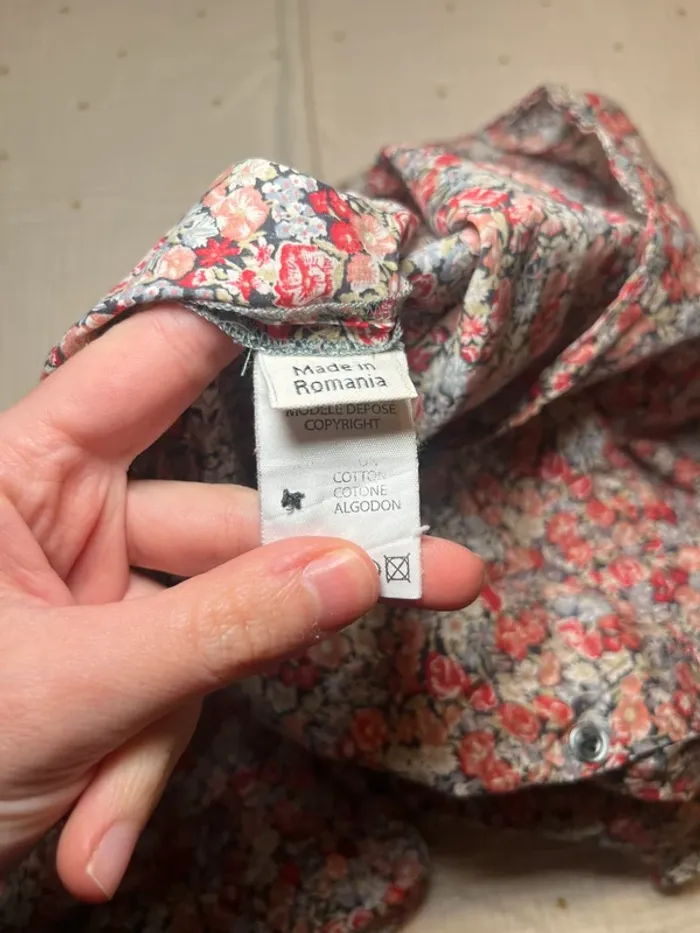 Blouse liberty Bonton – Taille 8 ans - photo numéro 4