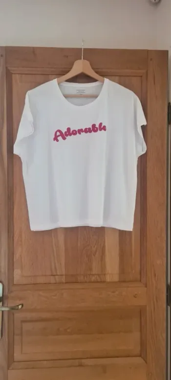 T-shirt blanc Adorable Monoprix