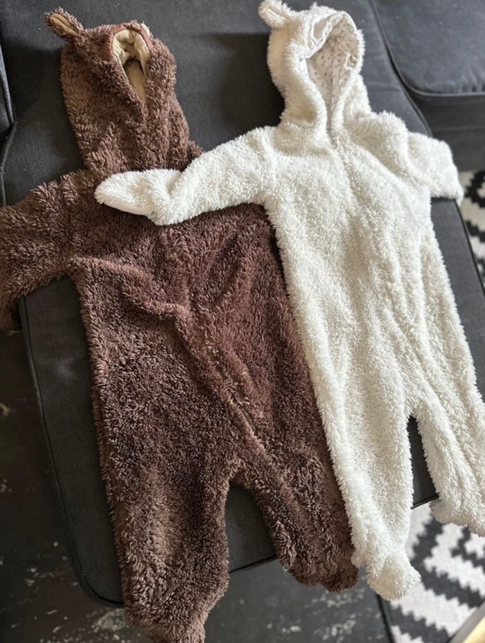 Lot de 2 combinaisons mixte 12 mois - photo numéro 2