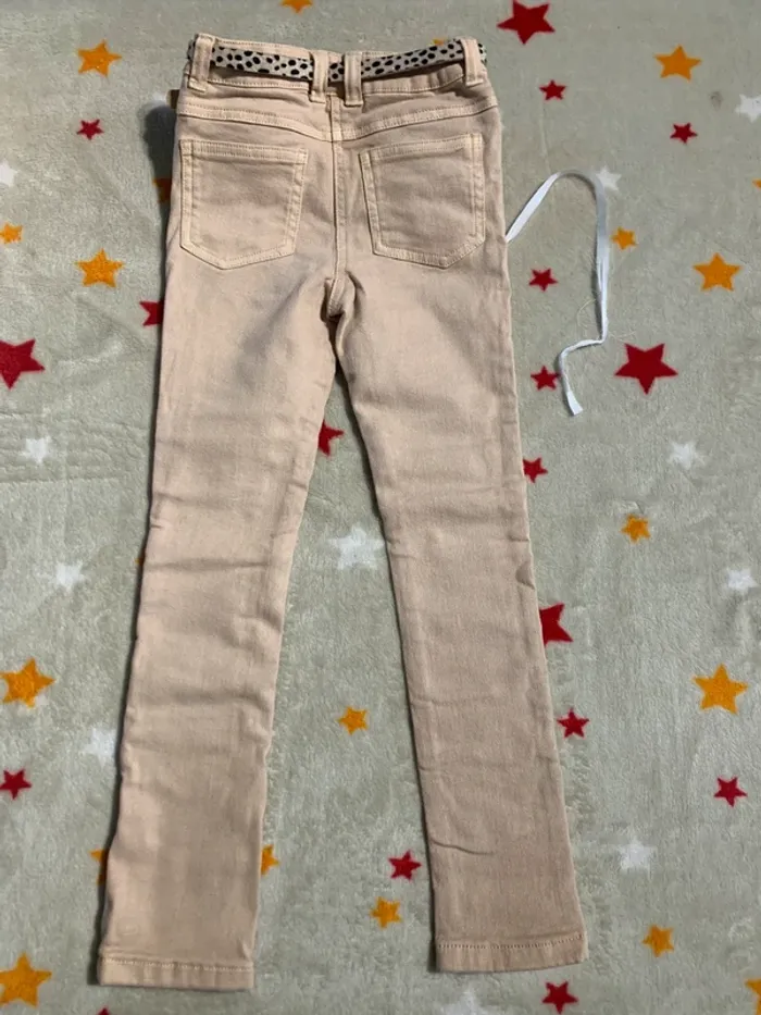 Jean Skinny Fille 8 Ans NEUF + Ceinture Léopard – Tape à l’Œil – Tendance & Confort - photo numéro 4