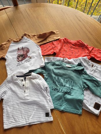 Lot 5 t-shirts manches longues