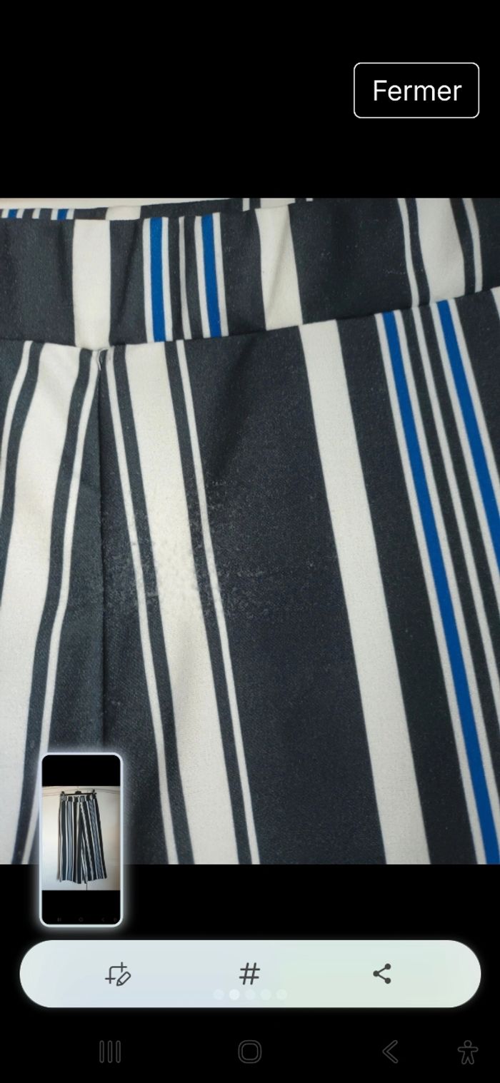 Pantalon rayé large 9 - photo numéro 2