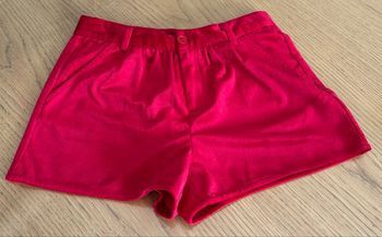 Short rouge velours fille 10 ans okaïdi