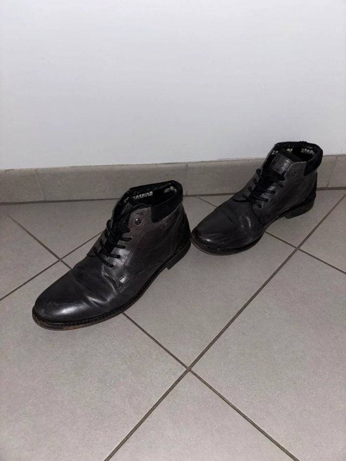 Bottines noir cuir Redskins / Taille 43 / Bon état - photo numéro 7