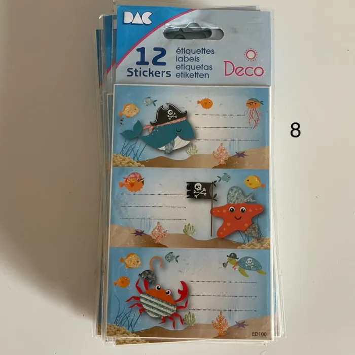 Stickers cahier fournitures - photo numéro 9