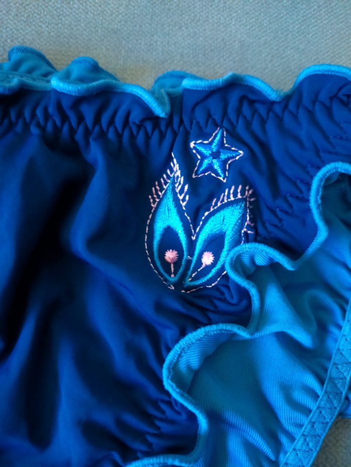 Bas de maillot à volants et broderie – Goldenpoint – Taille 38 - photo numéro 2