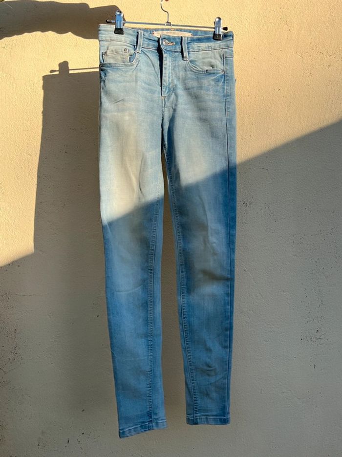 Jean skinny bleu clair nuancé - photo numéro 2