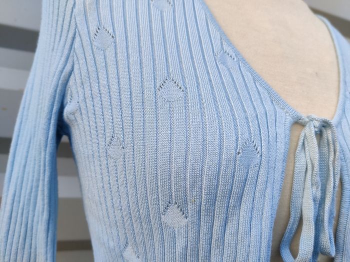 gilet bleu ciel femme Pimkie taille S - photo numéro 4