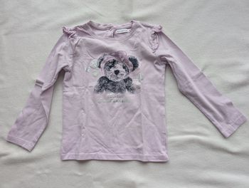 Tshirt ML lilas ourson - 4A - Lulu Castagnette