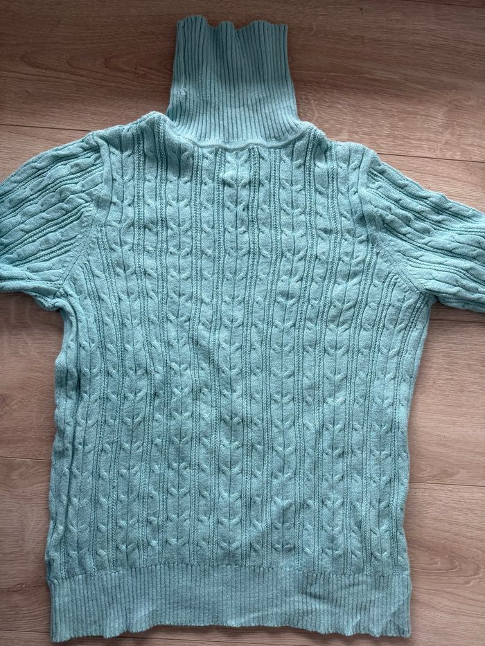 Pull Col Roulé Torsadé St John's Bay – Bleu Pastel – Taille XL - photo numéro 4