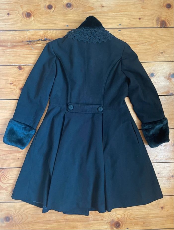 Superbe manteau Hell Bunny noir neuf taille XL 42 style vintage années 50 - photo numéro 8