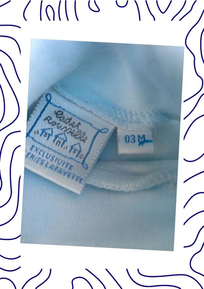 Tee shirt 3 mois Cadet Rousselle - photo numéro 3