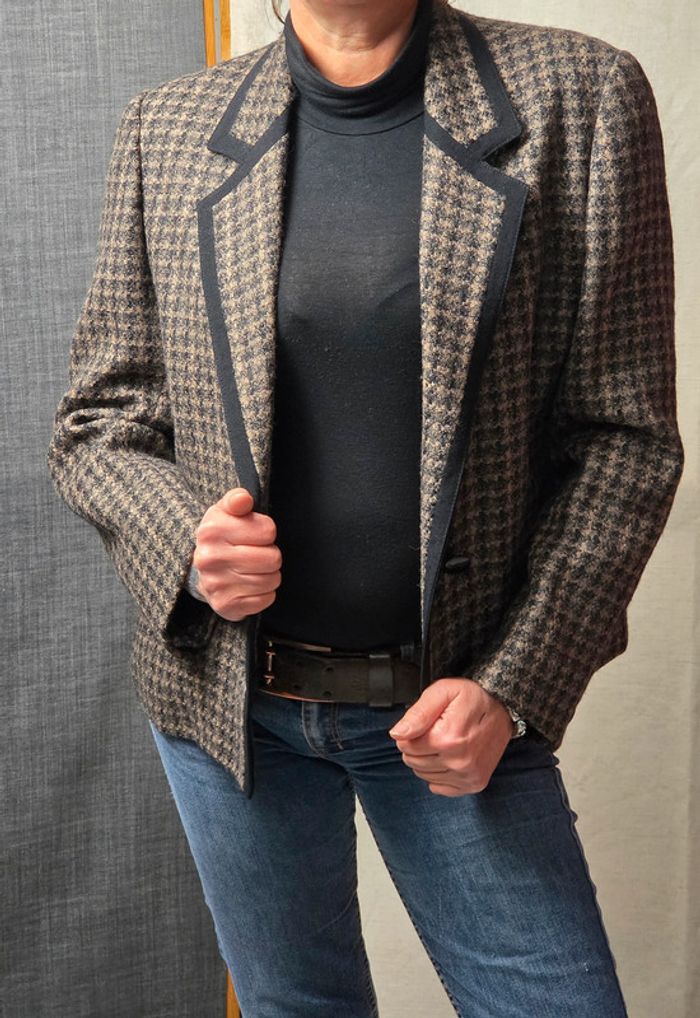Veste vintage marron/noir